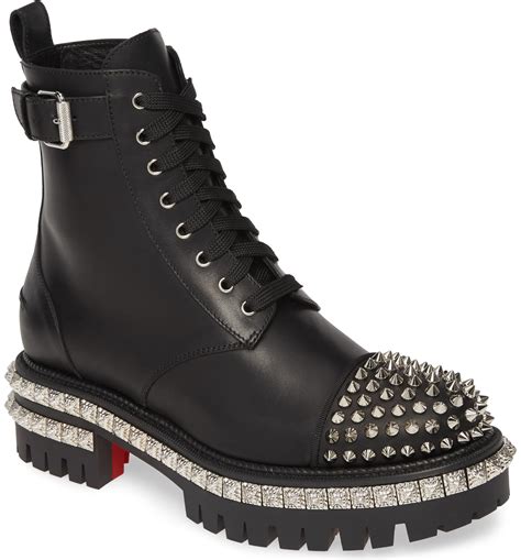 christian louboutin combat boots women.